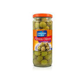 American Garden Green Olives Pitted 450g